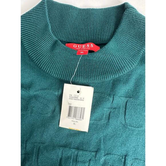 NWT Guess Size XL Wendy Sweater Dress Green - Picture 7 of 12